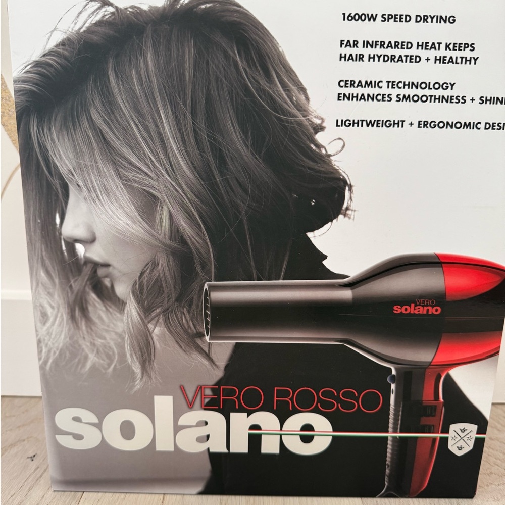 Solano Vero Rosso 1600w Hair Dryer